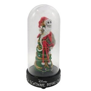 The Nightmare Before Christmas Light Up Jack Skellington X-MAS Tree Cloche 10"
